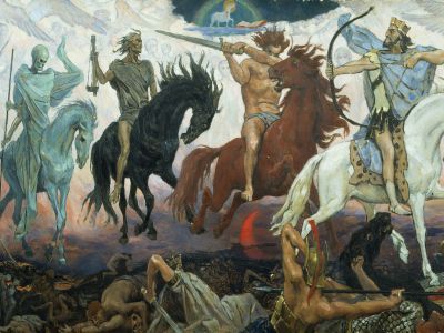 "Воины Апокалипсиса" (1887). Худ. Виктор Михайлович Васнецов