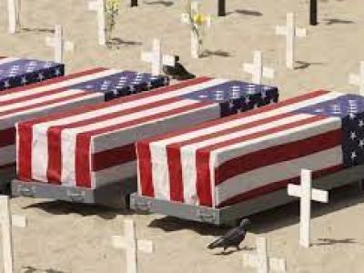 Гробы американских военнослужащих