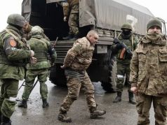 Военнопленные украинской армии в Луганске. Фото: Валерий Мельников / РИА Новости